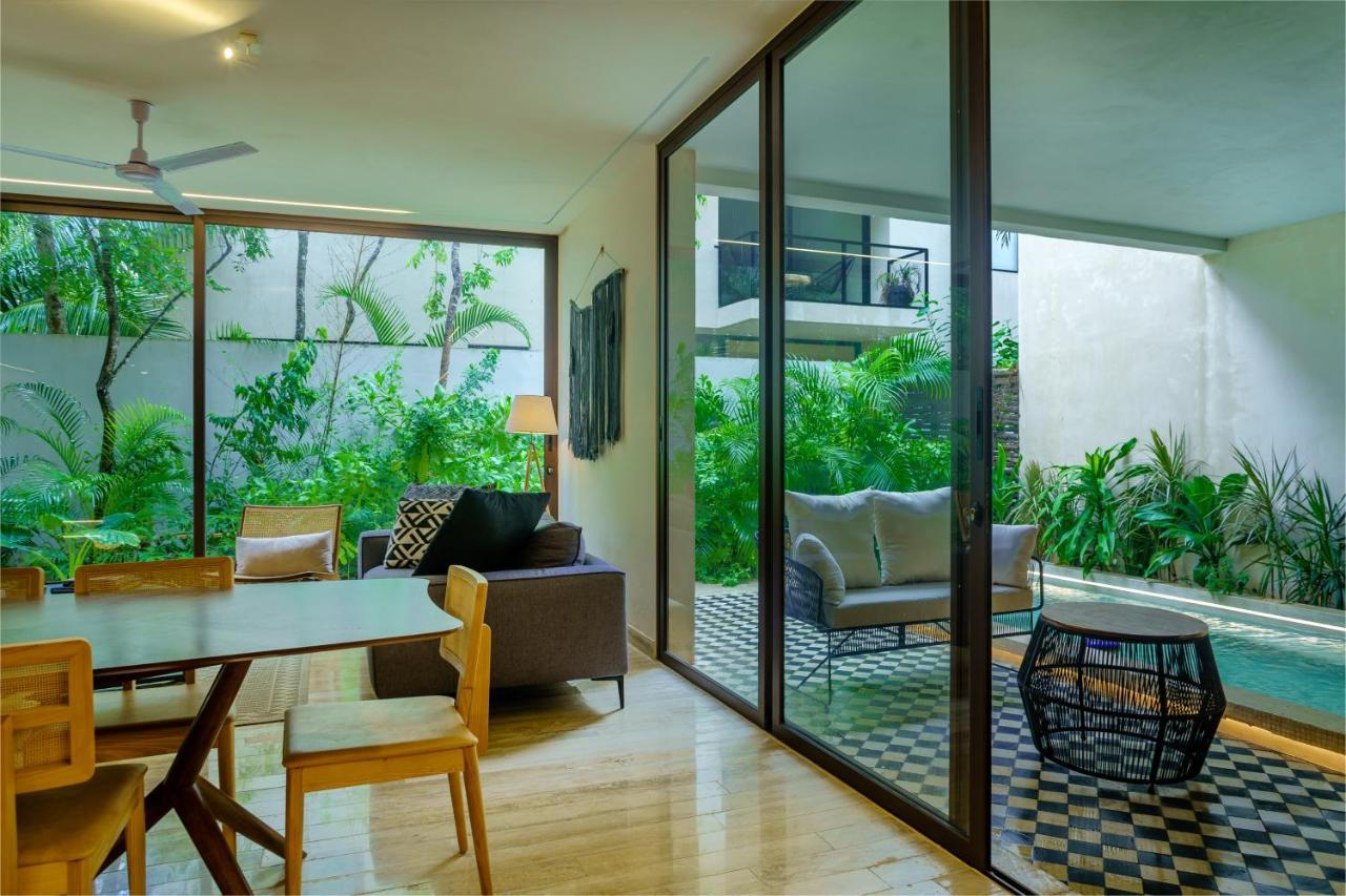 Private Pool Apartment For Groups Tulum Ngoại thất bức ảnh