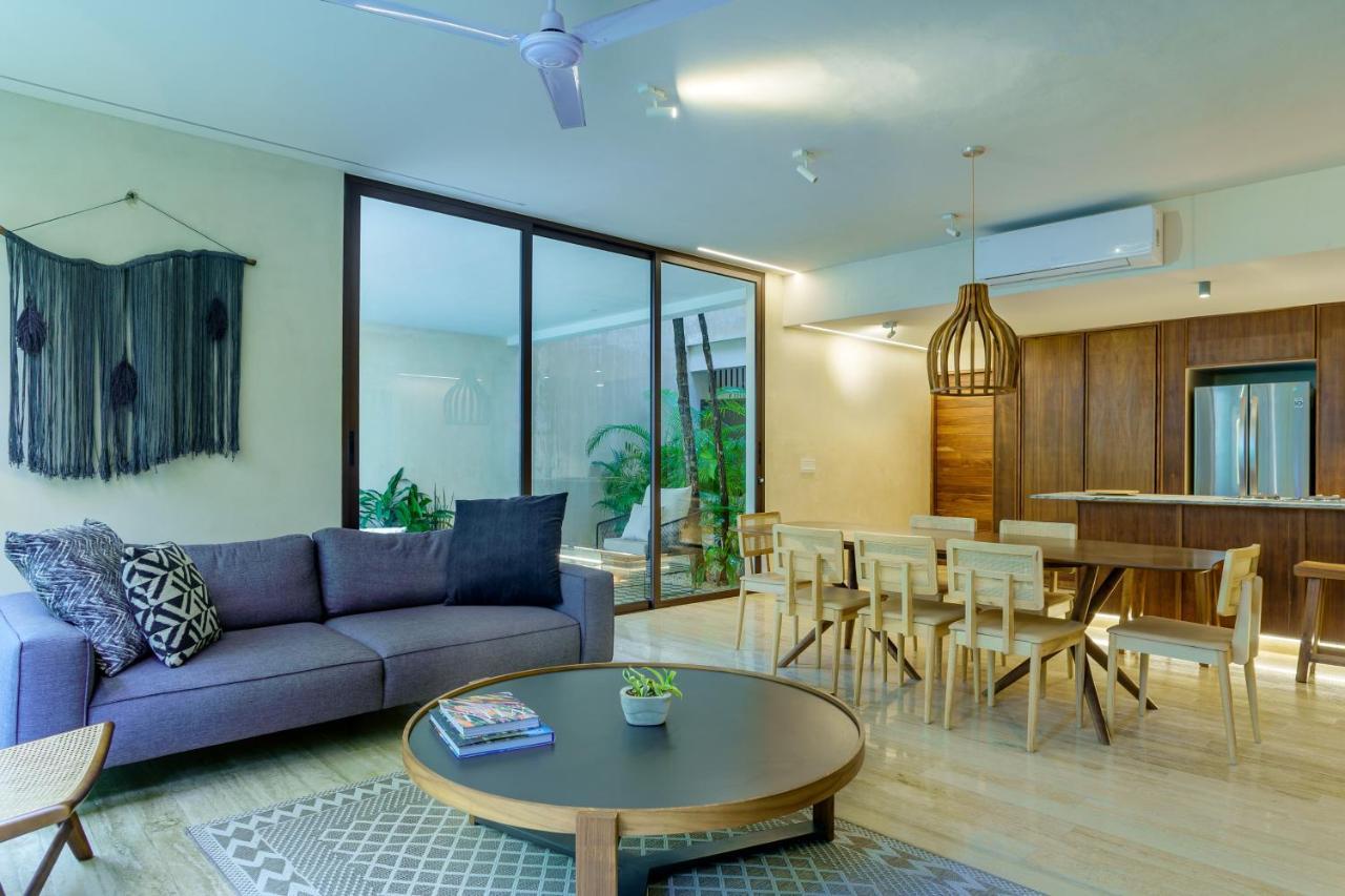 Private Pool Apartment For Groups Tulum Ngoại thất bức ảnh